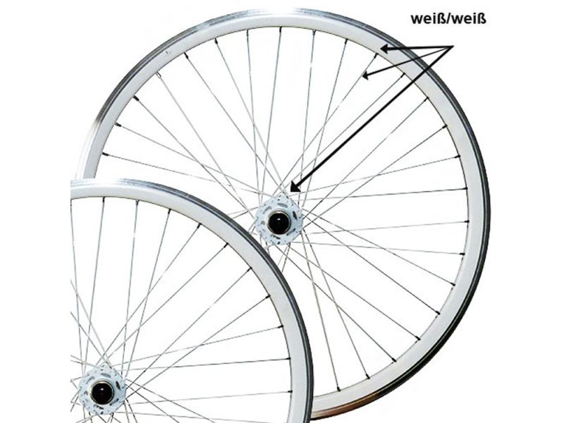 Point SingleSpeed Radsatz (28“ | Hohlkammer | weiß)