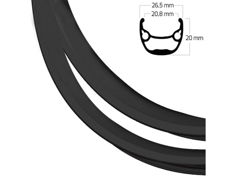Ryde Andra 321 Fahrradfelge (32 Loch | 21-622 | schwarz)