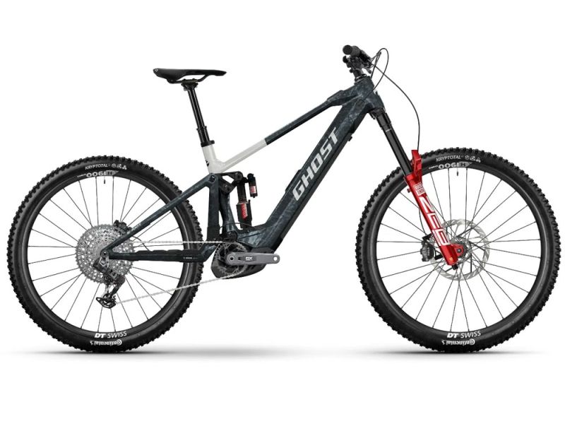 Ghost E-Riot CF Full Party High | E-MTB Fully | 29/27.5" | 800Wh Bosch CX-R | ud carbon-mist blue / pure elegance-42.4cm