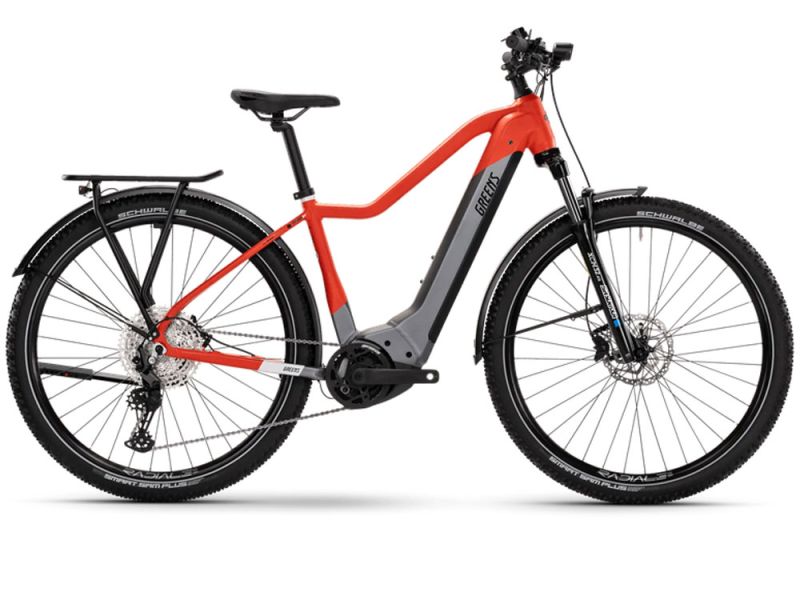 Green’s Corwen F750N High | Trekking E-Bike | 29" | 750Wh Bosch CX | signal red matt