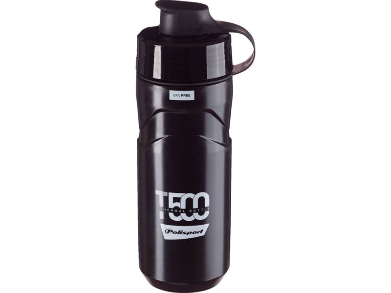 Polisport T500 Thermo Trinkflasche (schwarz / grau)