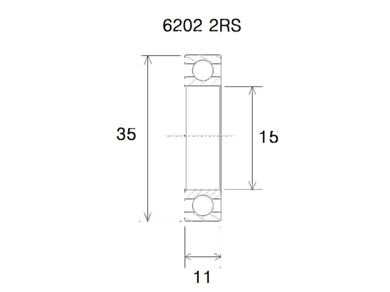 Black Bearing B3 Lager (15x35x11mm)