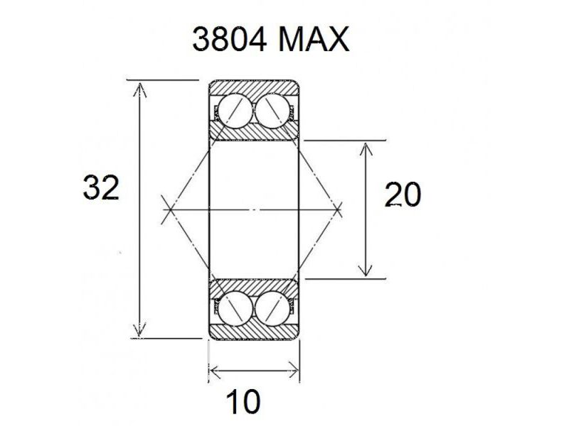 Black Bearing Max Lager (20x32x10mm)