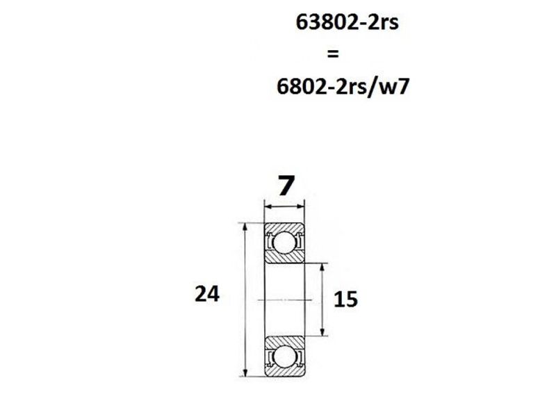 Black Bearing Max Lager (15x24x7mm)