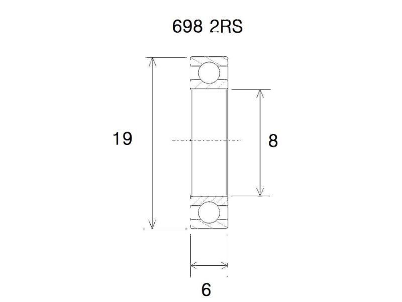 Black Bearing Max Lager (8x19x6mm)