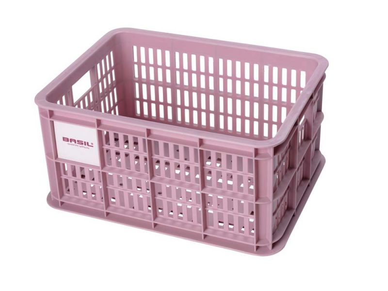 Basil Crate S Fahrradkasten (17,5 Liter | rosa)