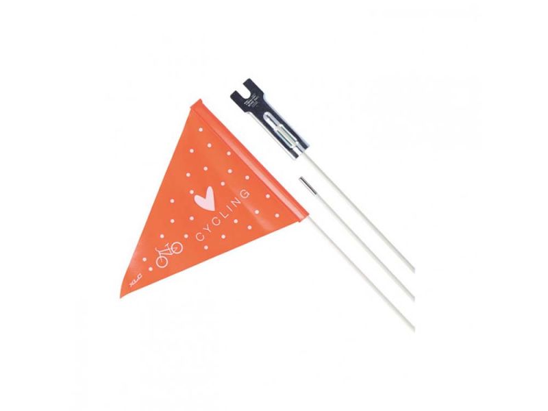 XLC SF-C02 Sicherheitswimpel (dreiteilig | weiß / orange)