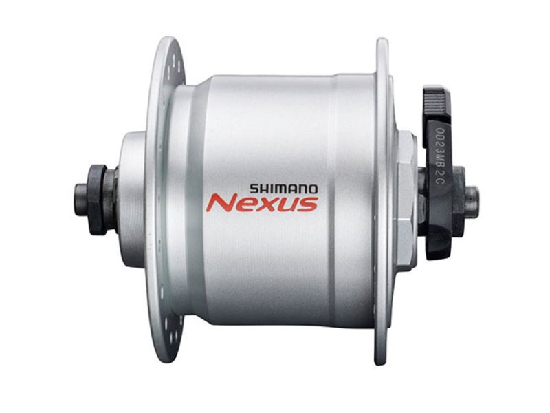 Shimano DH-C3000-3N Nabendynamo (36 Loch | Schnellspann | silber)