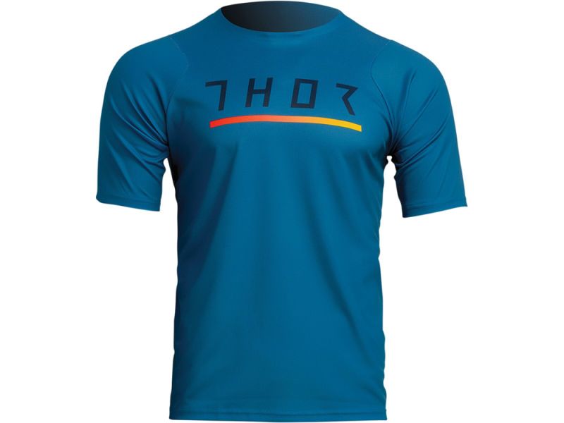 Thor Assist Caliber Fahrradtrikot Herren (blau)-XXL