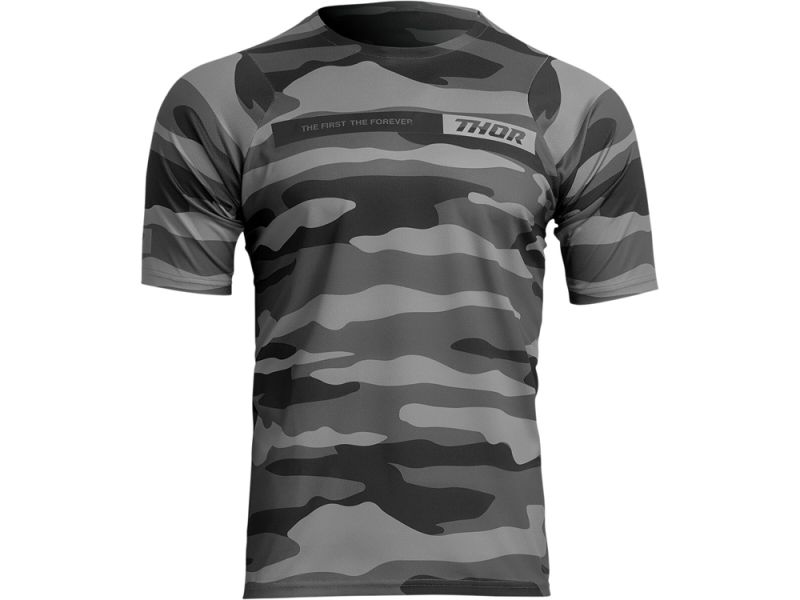 Thor Assist Fahrradtrikot Herren (grau)-XXL