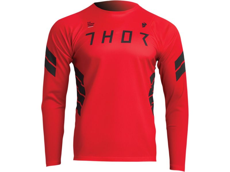 Thor Assist Sting Langarm Fahrradtrikot Herren (rot)-XXL