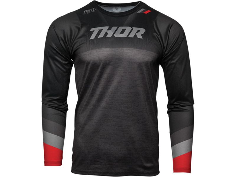 Thor Assist MTB Langarm Fahrradtrikot Herren (schwarz)-XXL