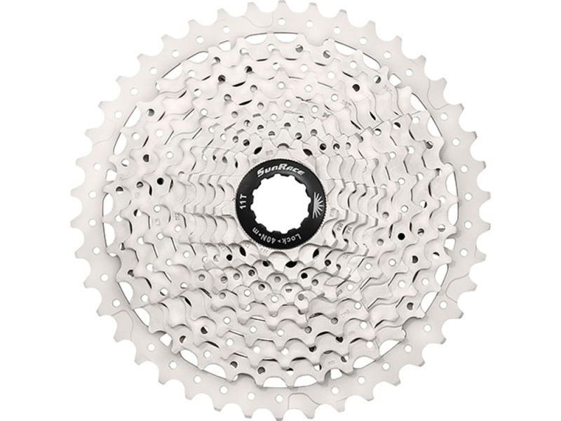 SunRace CSMS8 EAZ-BOX M Kassette (11-13-15-18-21-24-28-32-36-40-46 | 11-fach | metallic)