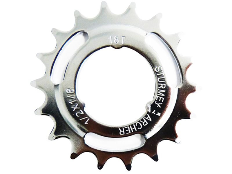 SunRace Steckkranz (18 Zähne | 1/2"x1/8" | gekröpft)