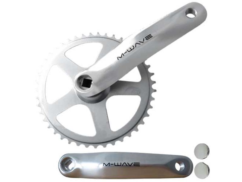 Messingschlager Kurbelsatz (170mm | 38 Zähne | silber)