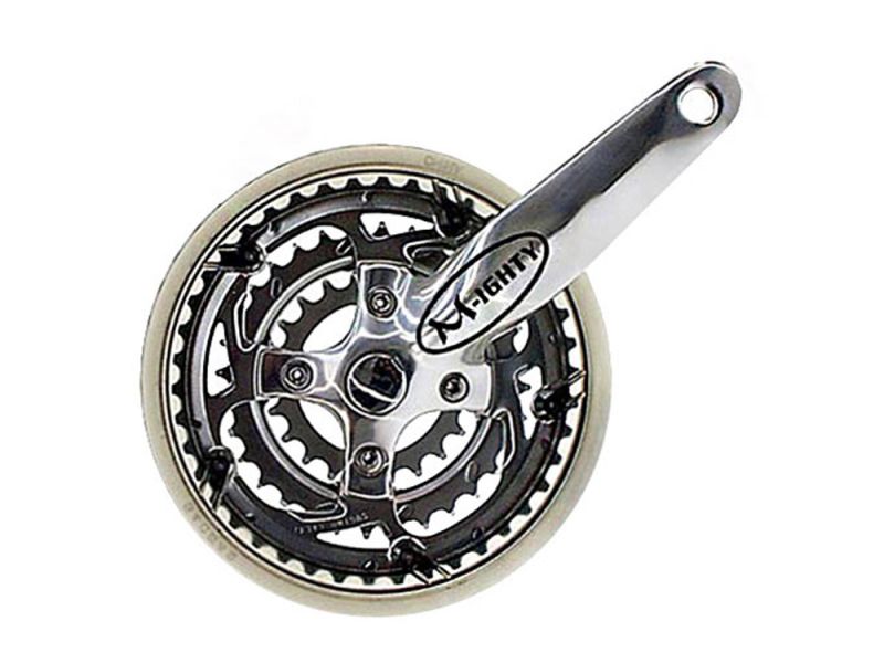 Messingschlager Migty Kurbelsatz (170mm | 3-fach | 48-38-26 | silber)