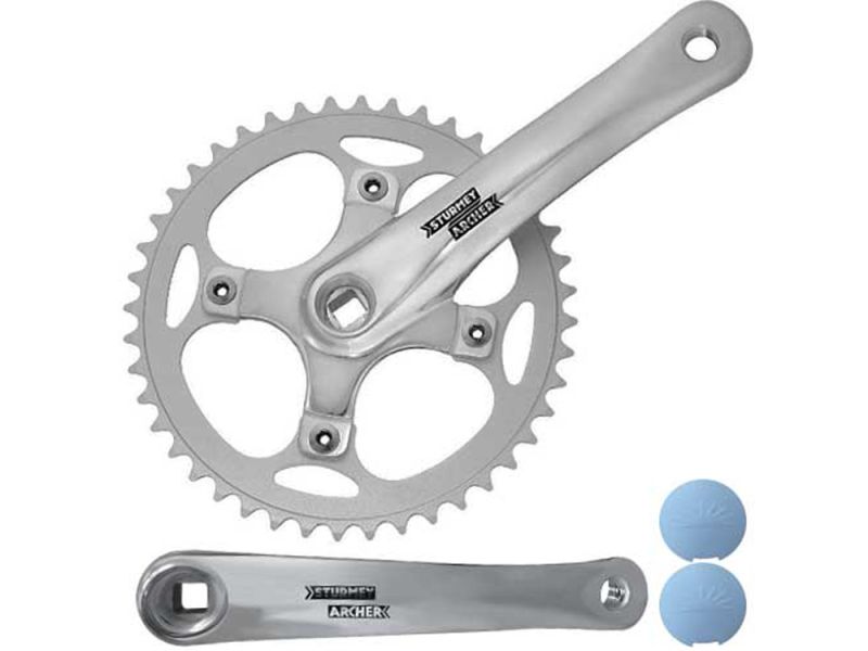 SunRace FCS720 Kurbelsatz (42 Zähne | 170mm | ohne Kettenschutz | silber)