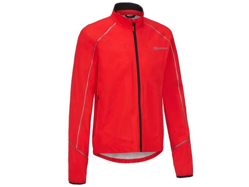 Gonso Pura rain jacket (fire red)
