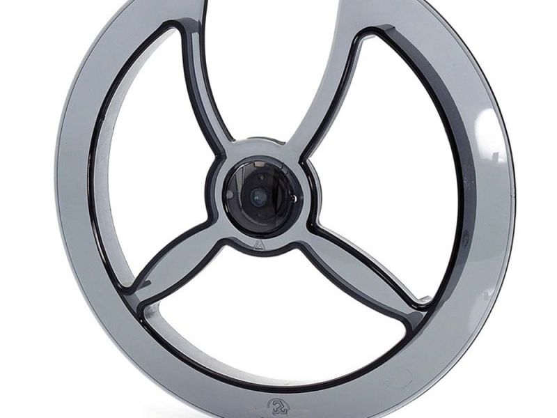 XLC CG-K01 Kettenschutzscheibe (46-48 Zähne | rauchfarbig | für Festachse)