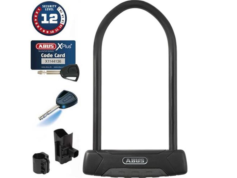 Abus GRANIT Plus 470 + USH 470 Bügelschloss (23 cm | schwarz)