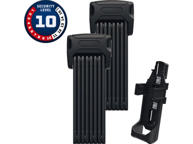 Abus BORDO BIG XPlus 6000K/120 TWIN SET Faltschloss (120 cm | schwarz)