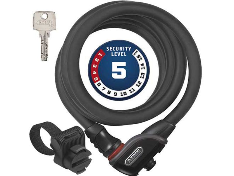 Abus PHANTOM 8950/180 TexKF Spiralkabelschloss (180cm | schwarz)