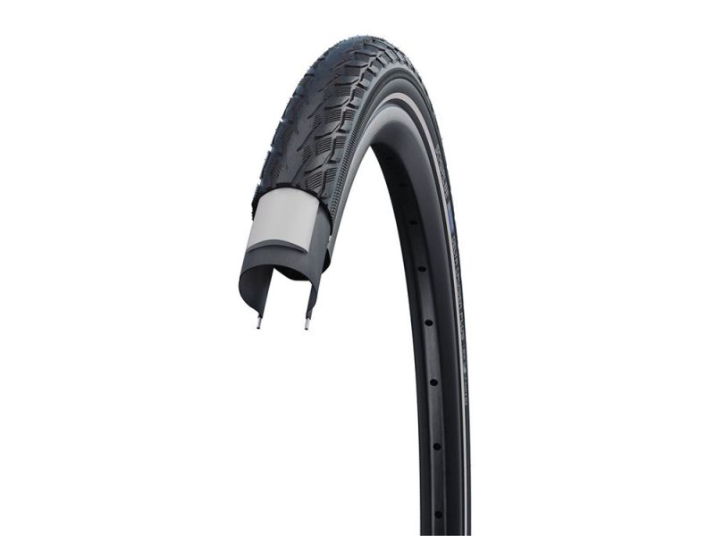 Schwalbe Delta Cruiser Plus HS431 Fahrradreifen (28" | 1 1/2" | 40-635 | TwinSkin | ReflexAct.PG | GrC | schwarz)