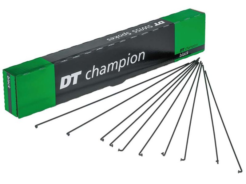 DT Swiss Champion M Speiche (2x280mm | schwarz | Niro | ohne Nippel | 100 Stück)