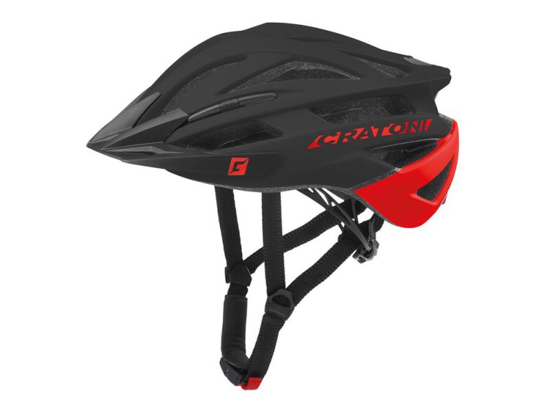 Cratoni Agravic MTB Fahrradhelm (schwarz / rot)-58-62cm