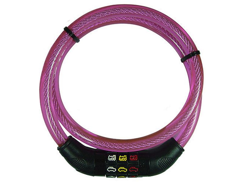 Point Kabelschloss Kinder (80cm | ø12mm | pink)