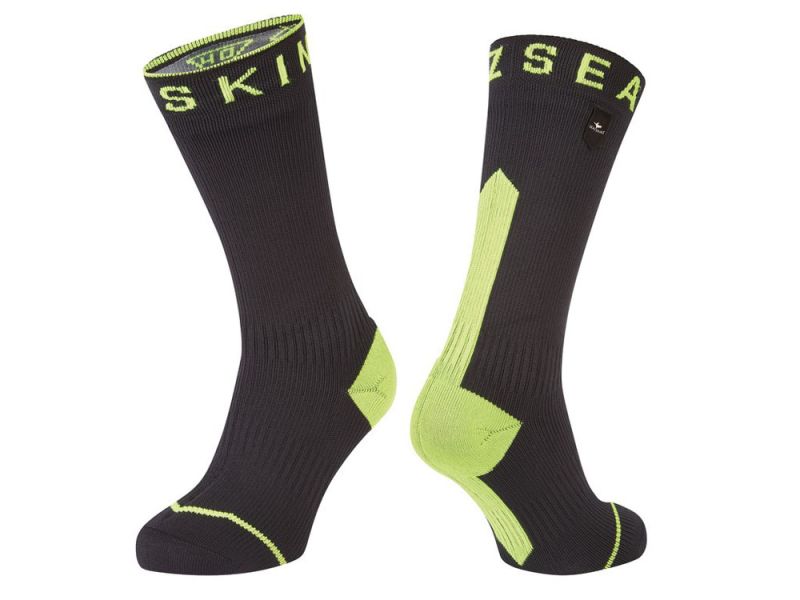 SealSkinz Briston Socken (schwarz / gelb)-XL
