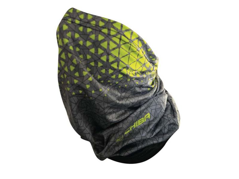 Chiba Sommer Multifunktionstuch (dunkelgrau / neongelb)