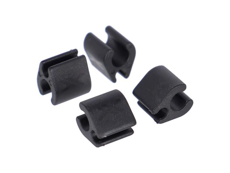 XLC BR-X118 Kabelclip für Di2 (Ø2,5mm Kabel | Ø5mm Aussenhülle | 4 Stück)
