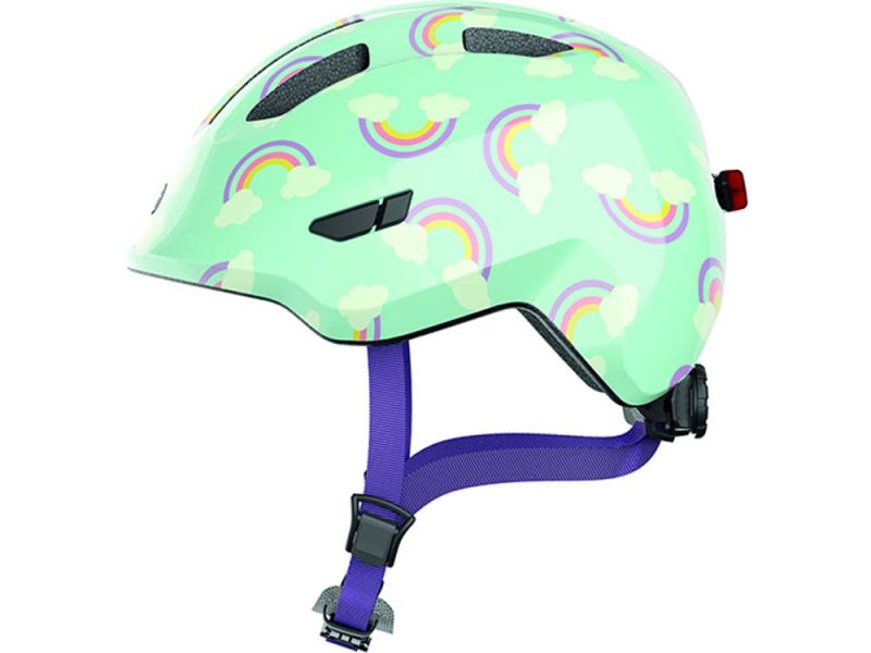 Abus Smiley 3.0 LED Fahrradhelm Kinder (blue rainbow)