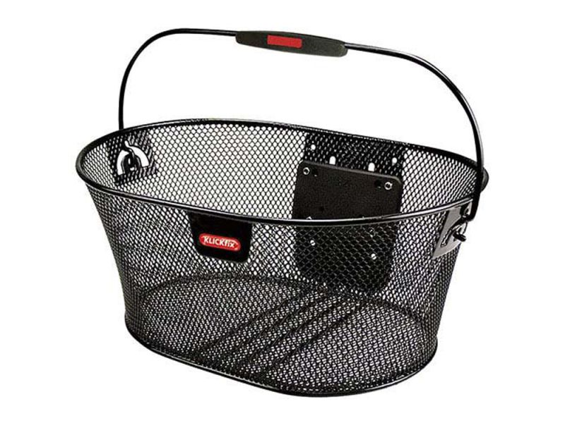 Asista KlickFix Oval Vorderradkorb (schwarz)