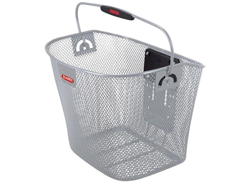 Asista KlickFix Vorderradkorb (silber)