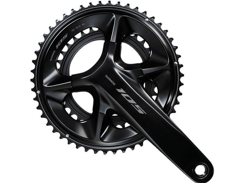 Shimano 105 FC-R7100 Kettenradgarnitur (50/34 Zähne | 170mm | Hollowtech II | 12-fach | 2-teilig | schwarz)