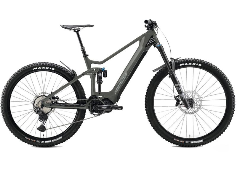 Merida eOne-Sixty 9000 EP2 Fully MTB E-Bike (29 / 27.5 Zoll | 630Wh | grau)-50 cm