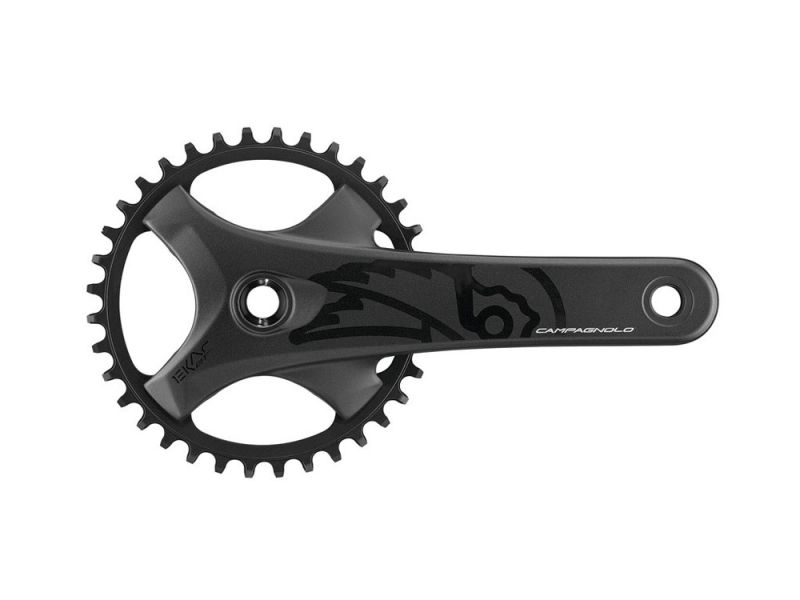 Campagnolo Ekar GT Kettenradgarnitur (40 Zähne | 172,5mm | 13-fach | BCD 104mm | Q-f.151mm | schwarz)