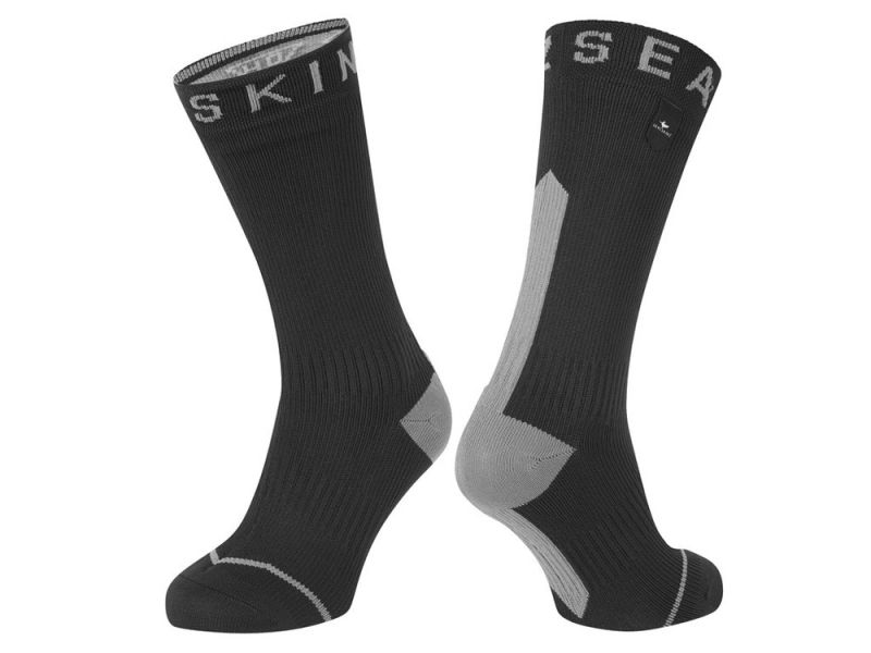 SealSkinz Briston Socken (schwarz / grau)-XL