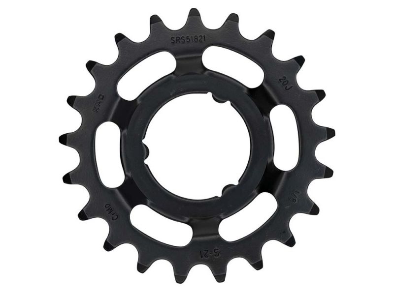 KMC Antriebsritzel E-Bike für Shimano (1/2" x 1/8" | 21 Zähne | schwarz)