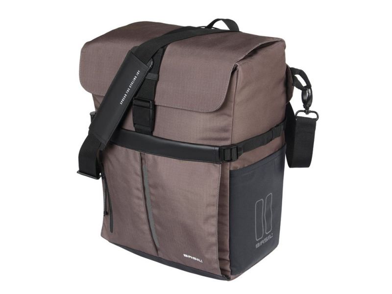 Basil Move Einzelpacktasche (15 Liter | MIK Studs | braun)