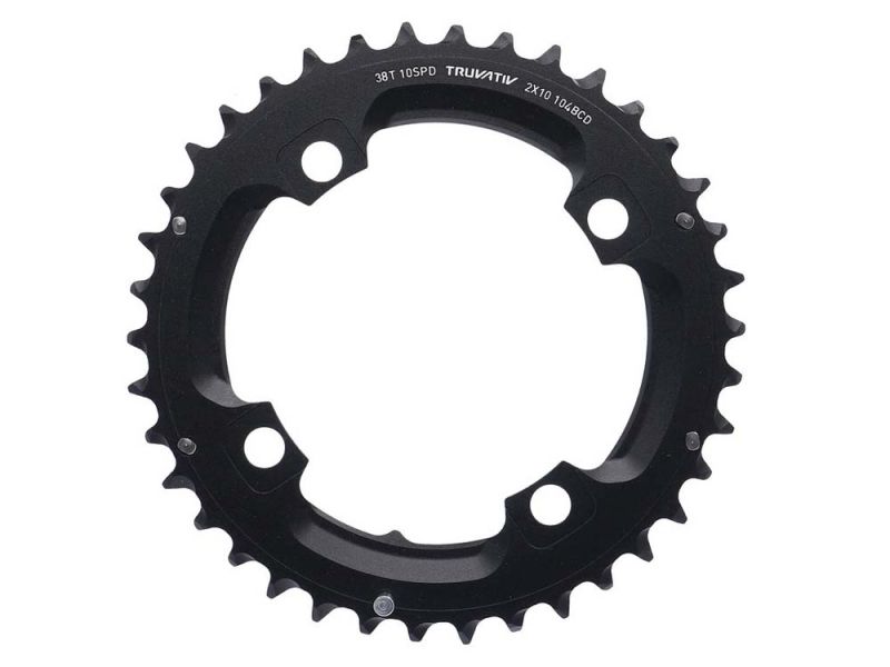 Truvativ MTB S1 Kettenblatt (104mm | aluminium | 2x10-fach | Pin lang | 38 Zähne)