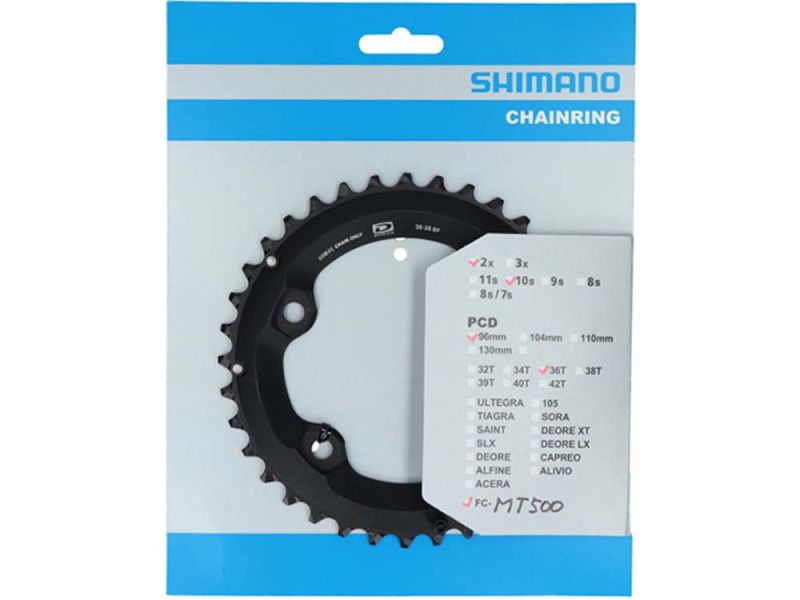Shimano Deore FC-M6000-2 Kettenblatt (36Z | 10-fach | schwarz)