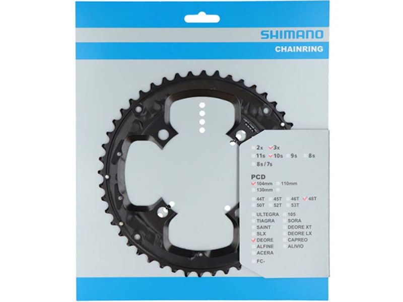 Shimano Deore FC-T6010 Kettenblatt (48Z | 10-fach | schwarz)
