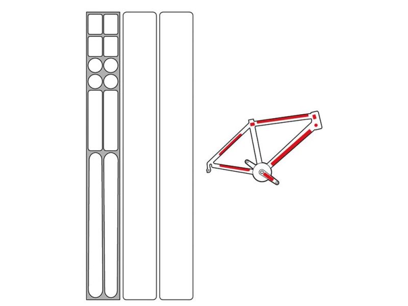Zéfal Skin Armor Matt L Rahmenschutz (transparent | 14 Patches)