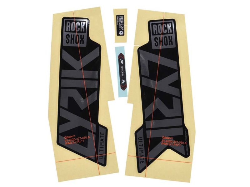 Rock Shox Gabel Decal Kit für Lyrik Ultimate 27/29" (Polarfolie für Schwarz)