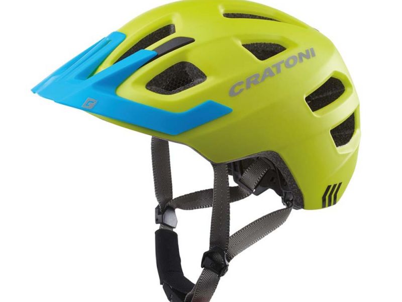 Cratoni Maxster Pro Fahrradhelm Kinder (lime / mattblau)
