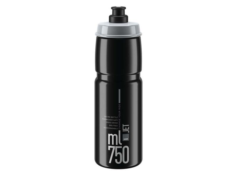 Elite Jet Trinkflasche (750ml | schwarz / grau | Polyethylen)