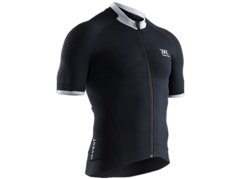 X-Bionic Invent 4.0 ZIP cycling shirt men (opal black / arctic white)